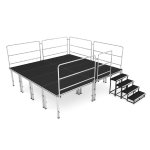 (image for) Alustage Complete Platform Aludeck Light 16 m², 4 x 4 m, Height 100 cm, Indoor and Outdoor, TÜV Tested