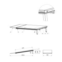 (Bild für) Alustage Bühnen-Rampe PDJ2/20, für Höhe 40-45 cm