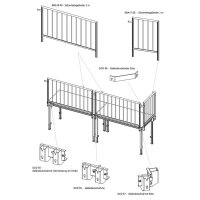 (Bild für) Alustage Aluminium Sicherheitsgeländer für Bühnenpodeste