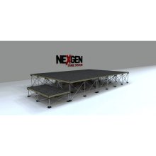 (Bild für) NexGen Platinum Komplettbühne 6 m², 3 x 2 m, 40 cm Höhe, mit Stufe