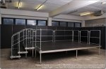 (Bild für) Nivtec Komplettbühne 10 m², 5 x 2 m, mit 2 x 1 m Bühnenpodesten, Höhe 40 cm – In- und Outdoor, TÜV geprüft